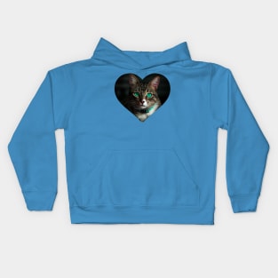 cat shirt Kids Hoodie